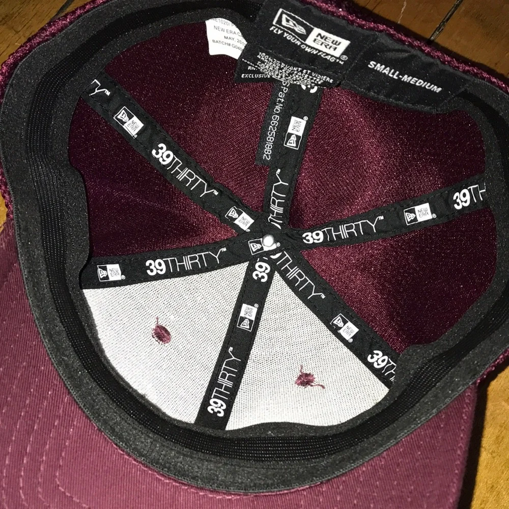 Maroon Mesh Trucker Cap